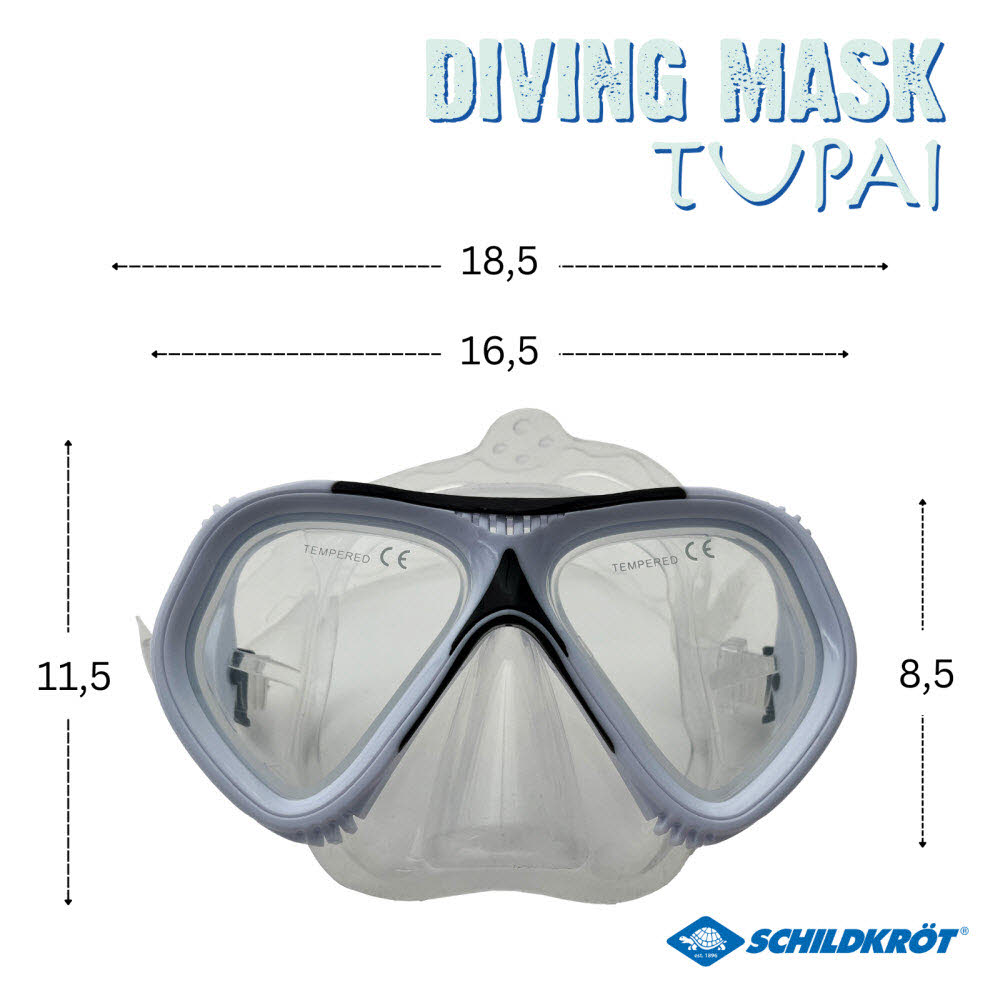 Tauchmaske TUPAI Adult im PET-