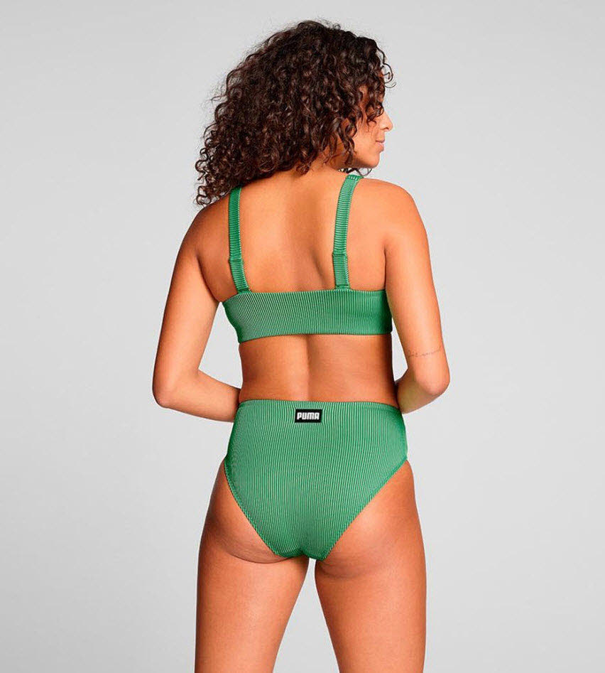 PUMA SWIM WOMEN RIBBED SCOOP N