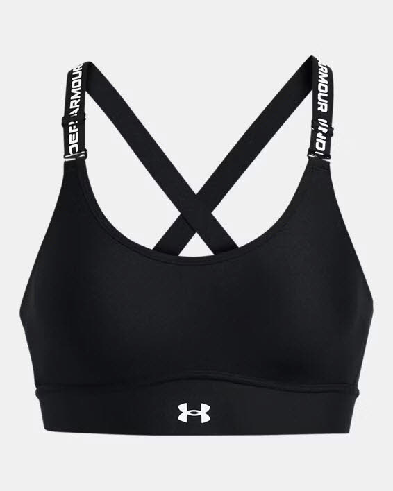 NOS UA Infinity Mid 2.0 Bra-BLK