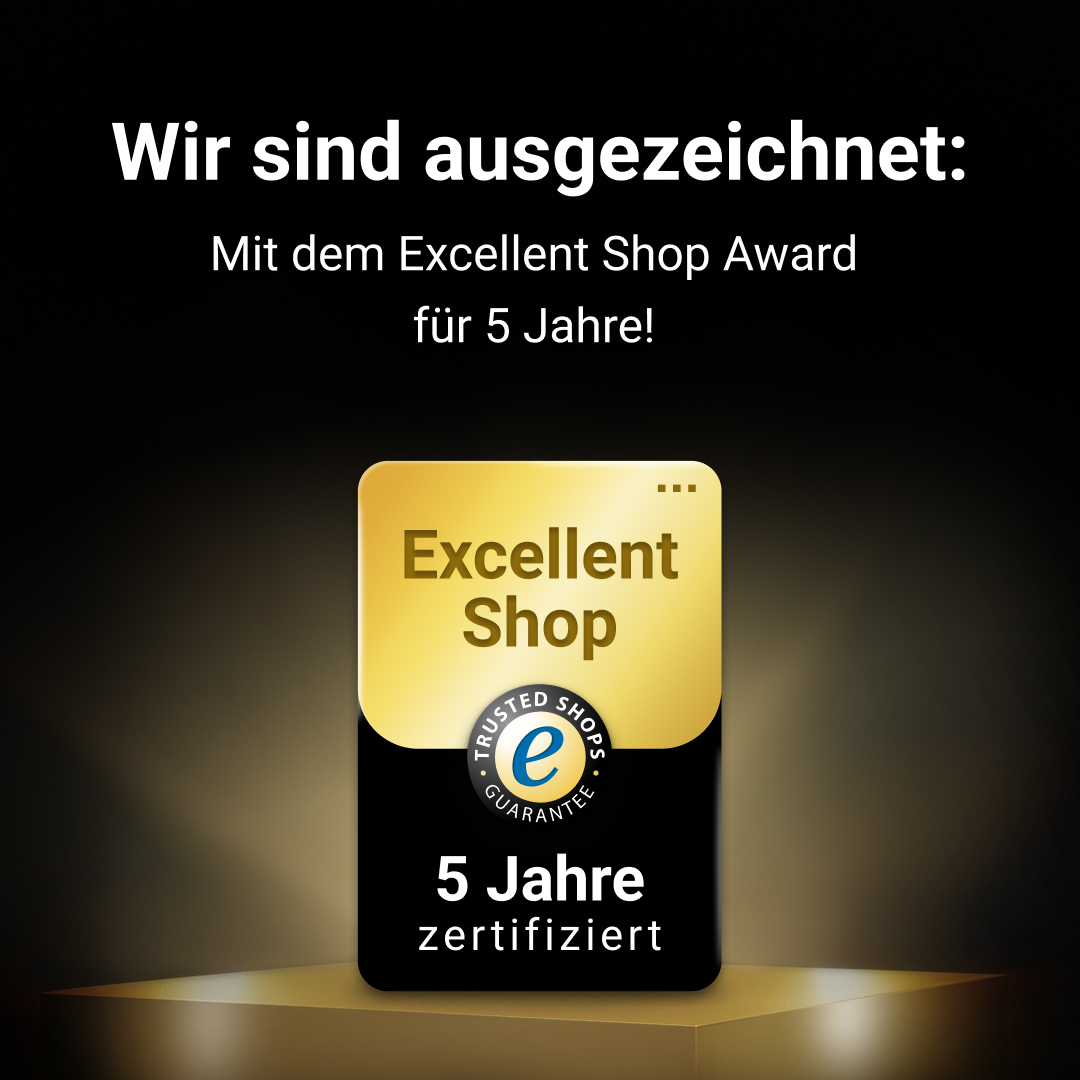 Wir sind ausgezeichnet: Trusted Shops Excellent Award - externer Link
