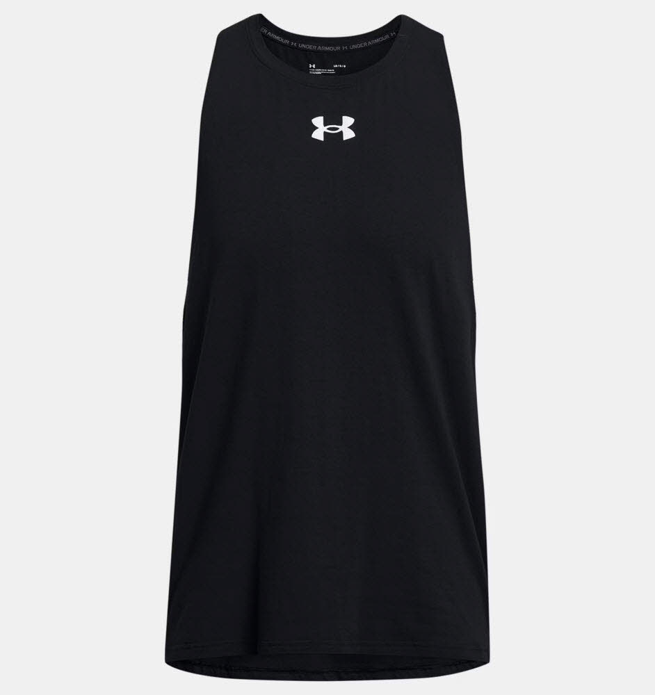 UA BASELINE COTTON TANK-BLK
