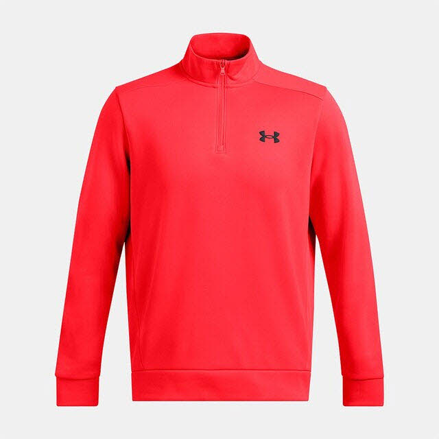 UA Armour Fleece 1/4 Zip-RED
