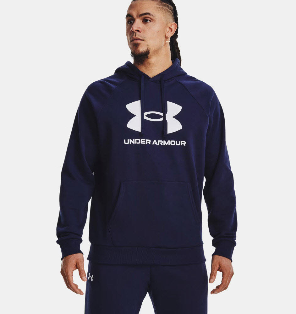 UA Rival Fleece Logo HD-BLU