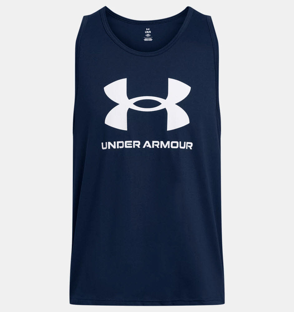 UA SPORTSTYLE LOGO TANK-BLU