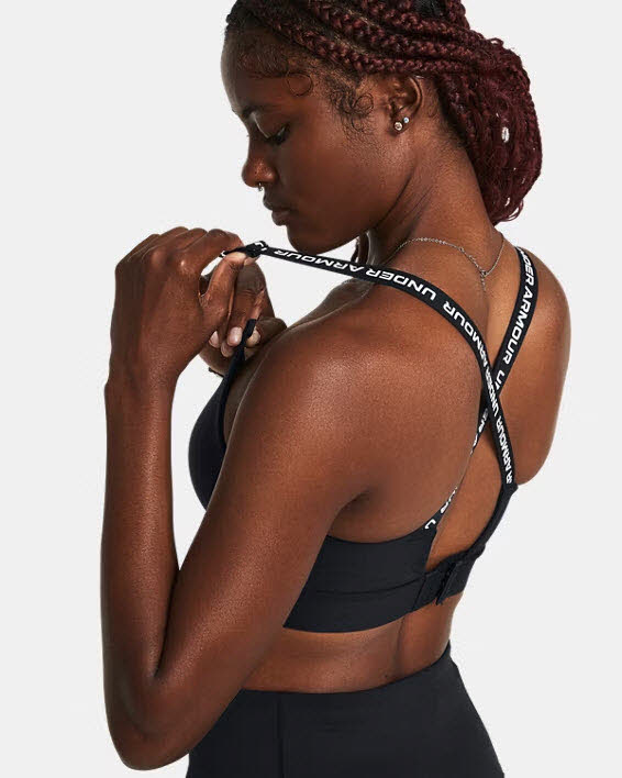 NOS UA Infinity Mid 2.0 Bra-BLK