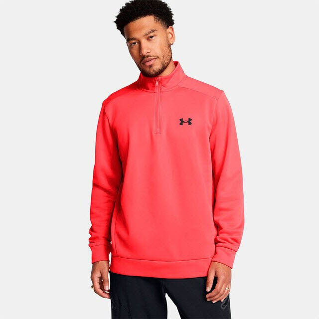 UA Armour Fleece 1/4 Zip-RED