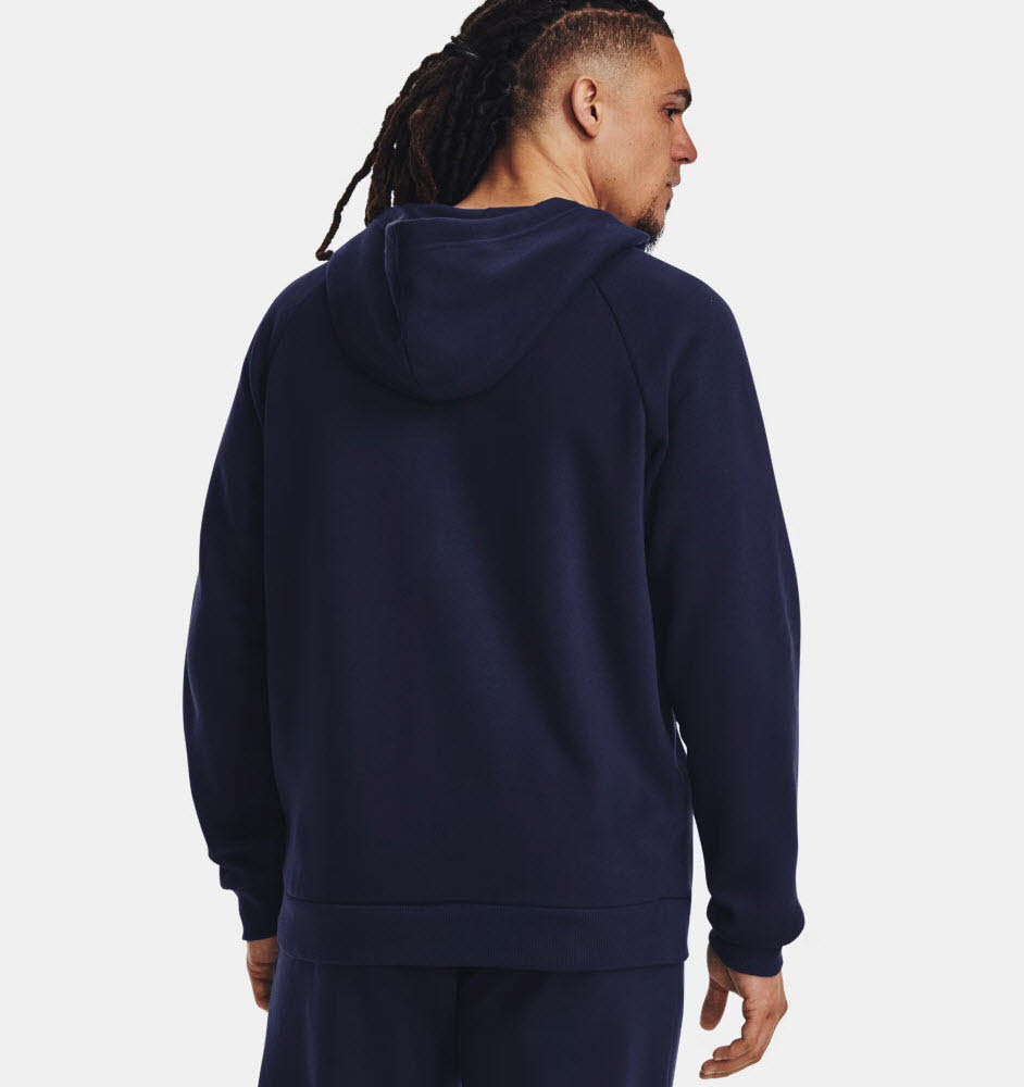 UA Rival Fleece FZ Hoodie-BLU