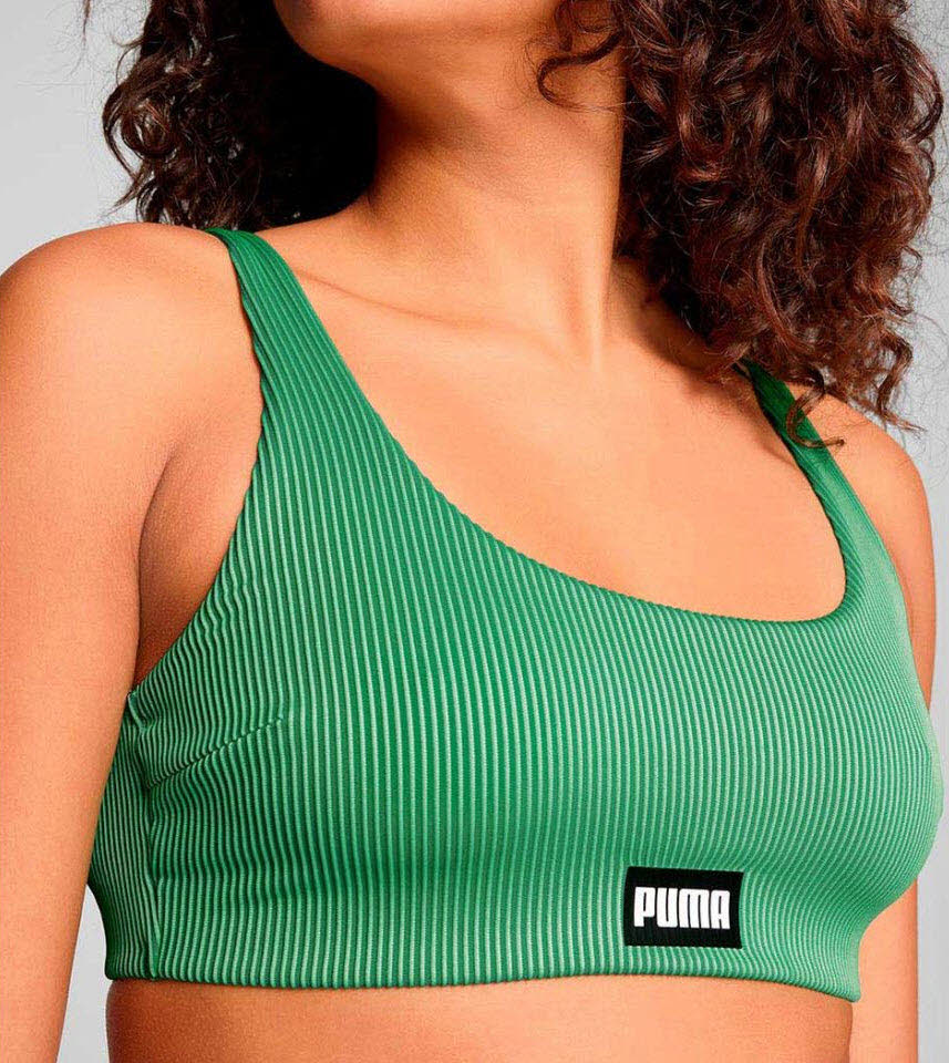 PUMA SWIM WOMEN RIBBED SCOOP N