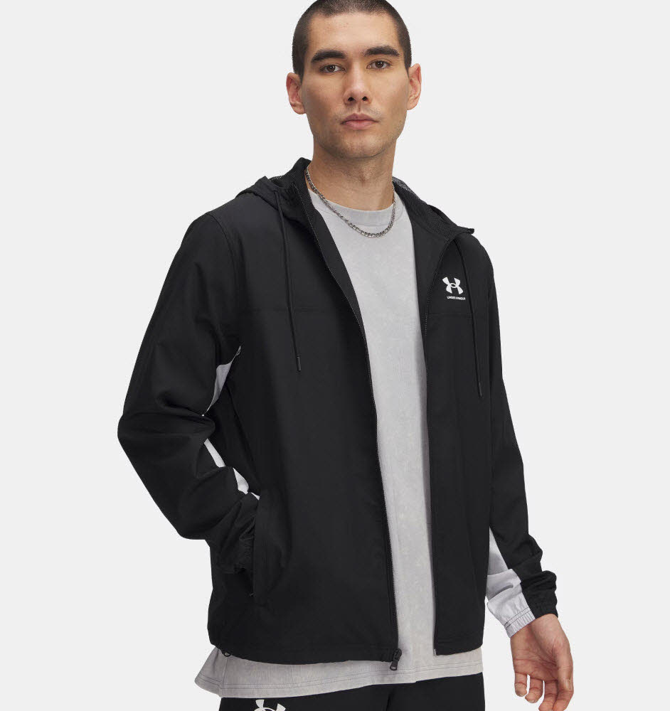 NOS UA Rival Wvn Windbreaker-BLK