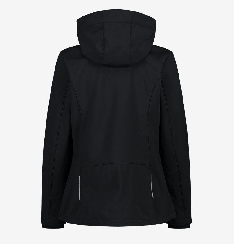 NOS WOMAN JACKET ZIP HOOD,NERO
